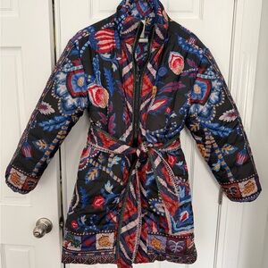 FARM Rio Multicolor Floral Puffer Jacket